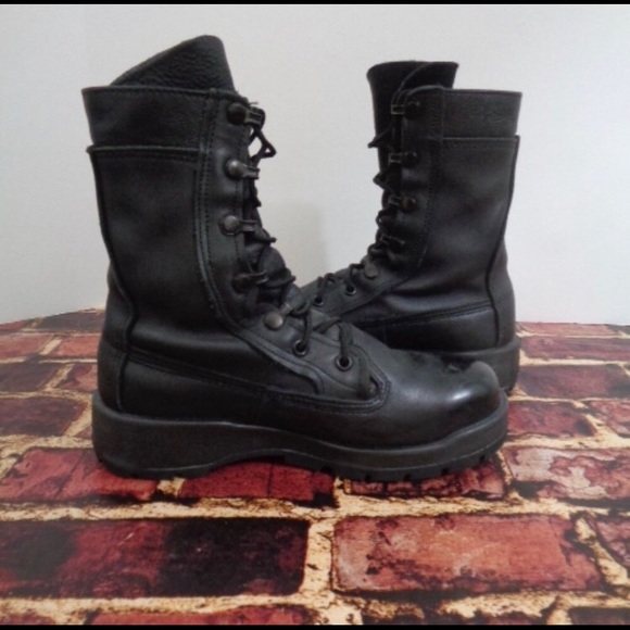 Bellville Black Leather Tactical Boots 5.5 W - Picture 4 of 6